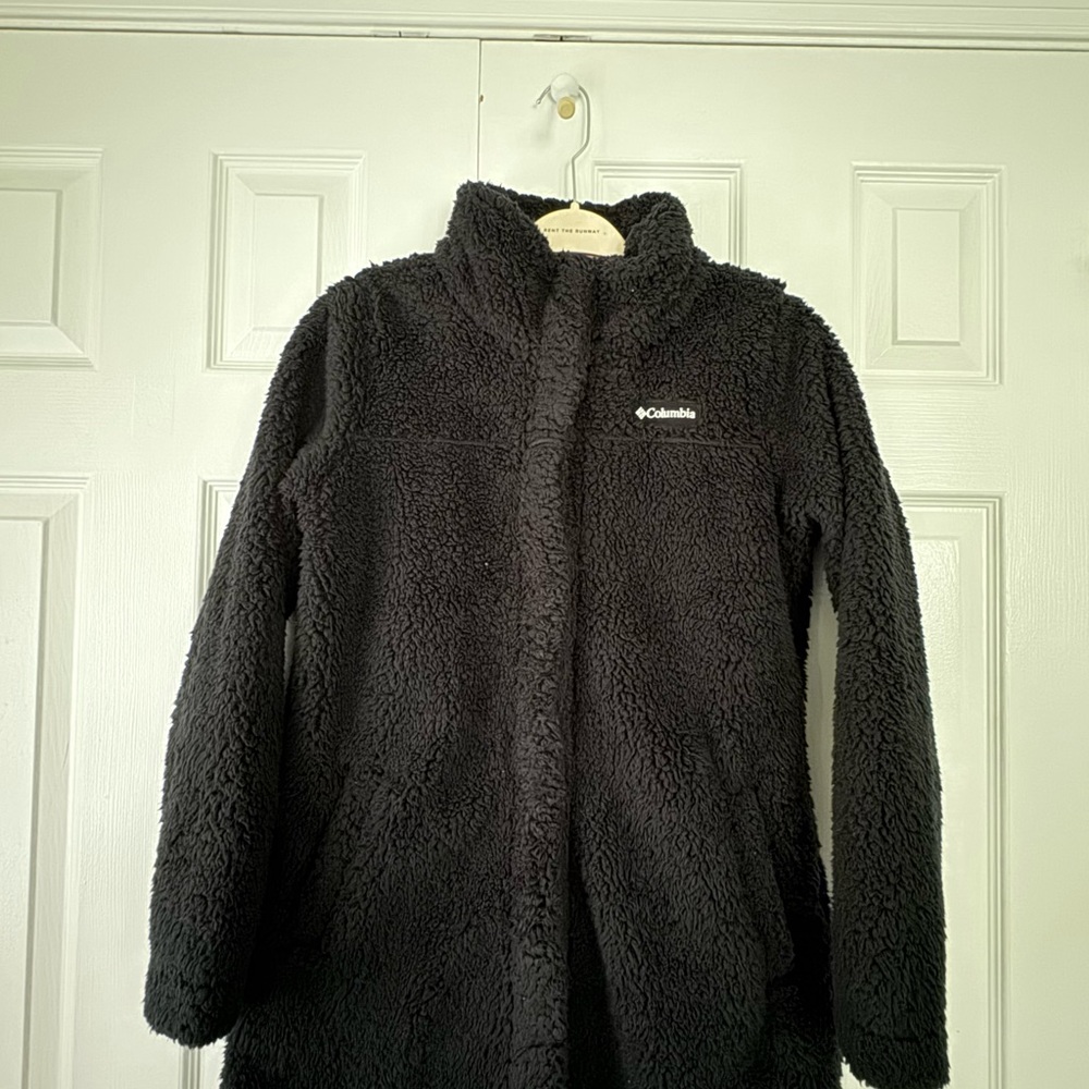 Columbia Black Jacket Full-Zip Warmth